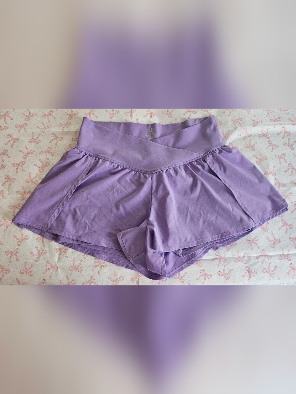 JoyLab Lavender Cross-Front Athletic Short